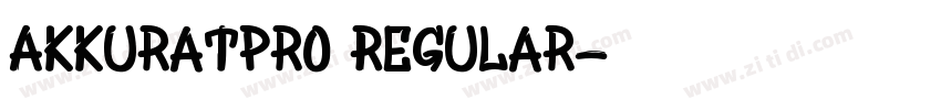 AkkuratPro Regular字体转换